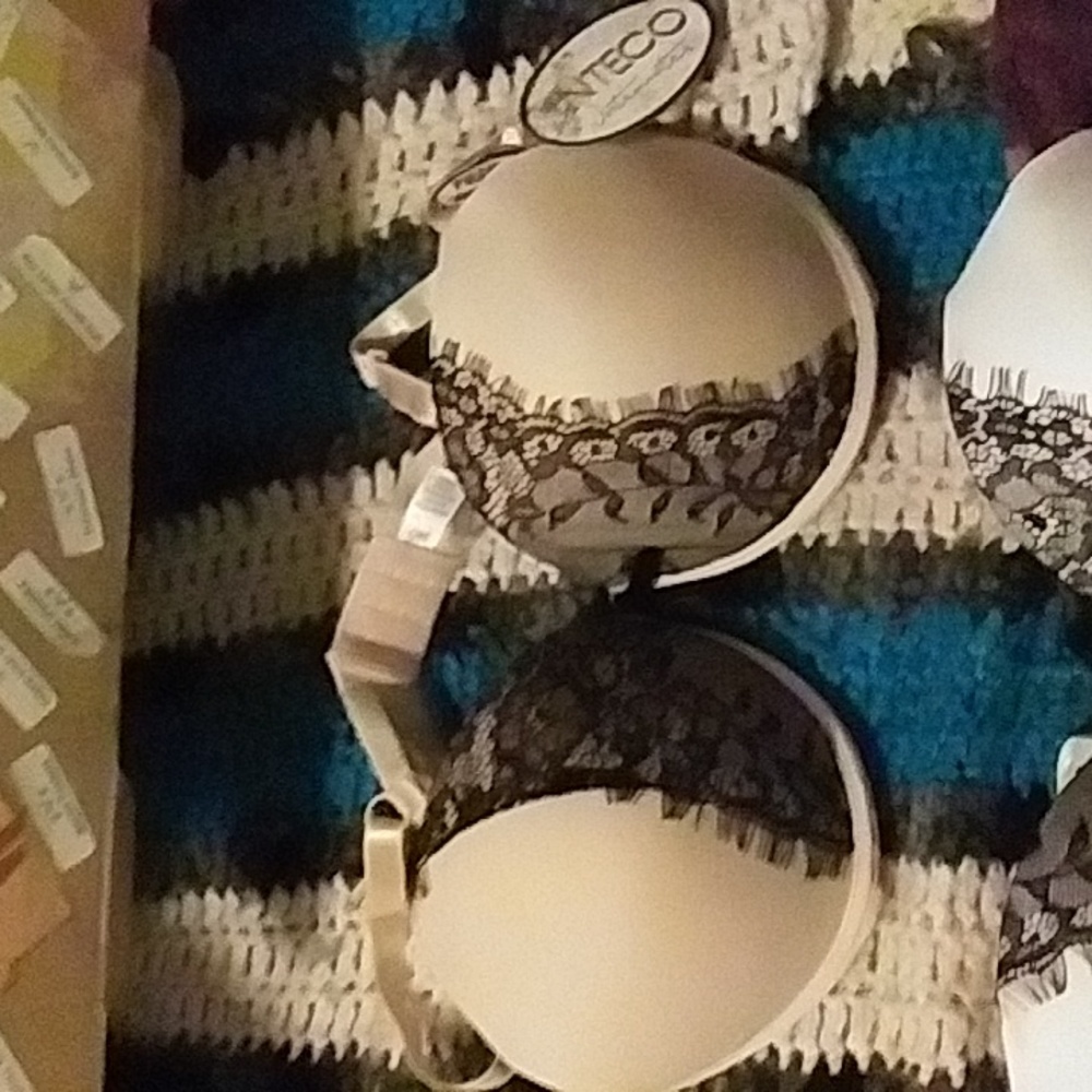 NWT INTECO INTIMATES LACE BRA 36D